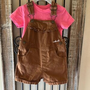 Carhartt Brown Girl’s Overalls 18 mth